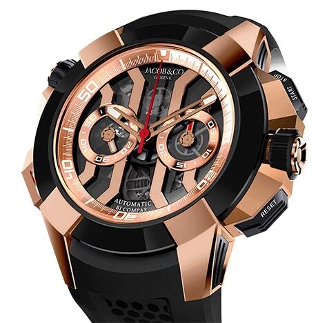 Replica Jacob & Co Epic x Chrono Rose Gold EC311.42.PD.BN watch